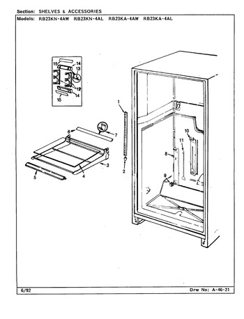 Diagram for RB23KA-4AW (BOM: BG98B)