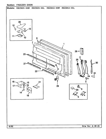 Diagram for RB23KA-4AW (BOM: BG98B)