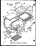 Diagram for 02 - Main Top & Lower Oven Assy
