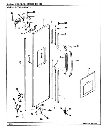 Diagram for RSW2200AAL (BOM: CM31A)