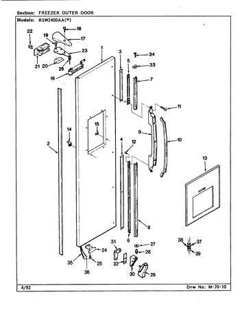 Diagram for RSW2400AAL (BOM: CM81A)