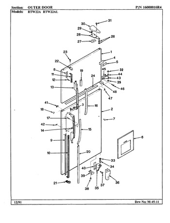 Diagram for RTW22AL (BOM: AH90D)