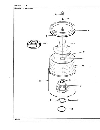 Diagram for SHWA2506W