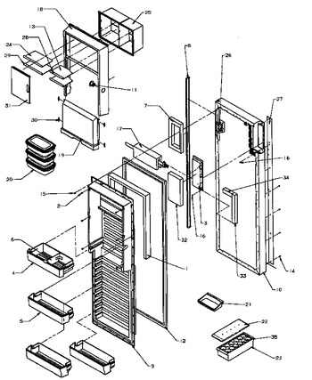 Diagram for SXDE27QW (BOM: P1162208W W)