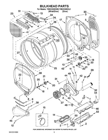 Diagram for YMEDX500XW0