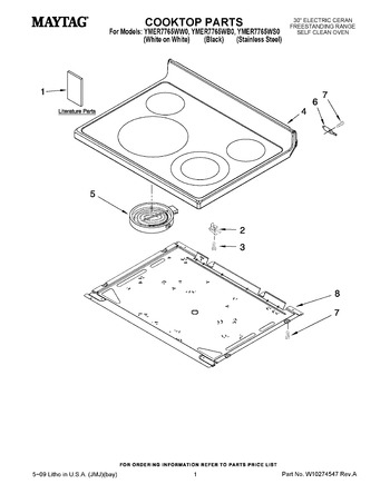 Diagram for YMER7765WB0