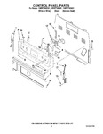 Diagram for 02 - Control Panel Parts