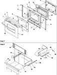 Diagram for 04 - Oven Door & Storage Drawer