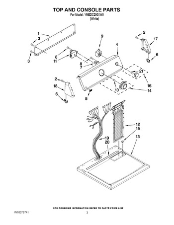 Diagram for YMEDC200XW0