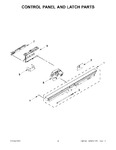 Diagram for 02 - Control Panel And Latch Parts