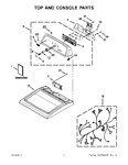 Diagram for 01 - Top And Console Parts