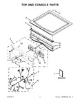 Diagram for 01 - Top And Console Parts