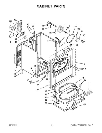 Diagram for WED4900XW2