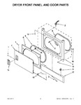 Diagram for 02 - Dryer Front Panel And Door Parts