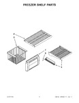 Diagram for 04 - Freezer Shelf Parts