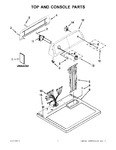 Diagram for 01 - Top And Console Parts