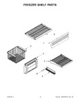 Diagram for 08 - Freezer Shelf Parts