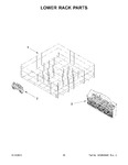 Diagram for 11 - Lower Rack Parts