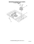 Diagram for 10 - Microwave Base Plate Parts