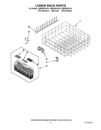 Diagram for JDB3600AWP4