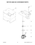 Diagram for 10 - Motor And Ice Container Parts