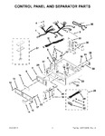 Diagram for 02 - Control Panel And Separator Parts