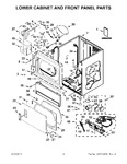 Diagram for 03 - Lower Cabinet And Front Panel Parts