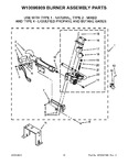 Diagram for 06 - W10096909 Burner Assembly Parts