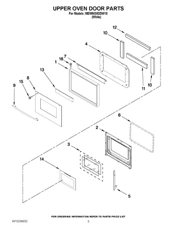 Diagram for MEW5630DDW18