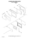 Diagram for 03 - Lower Oven Door Parts