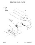 Diagram for 02 - Control Panel Parts