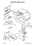 Diagram for 04 - Freezer Liner Parts