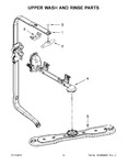 Diagram for 08 - Upper Wash And Rinse Parts