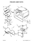 Diagram for 04 - Freezer Liner Parts