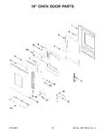 Diagram for 09 - 18" Oven Door Parts