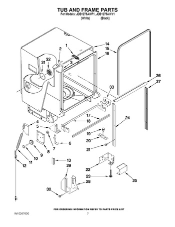 Diagram for JDB1275AWF1