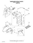 Diagram for 08 - Dispenser Front Parts