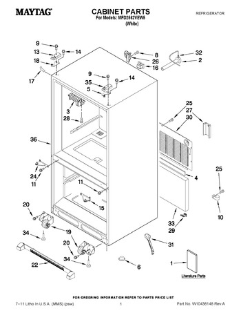 Diagram for MFD2562VEW5