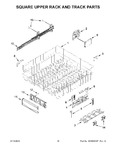 Diagram for 10 - Square Upper Rack And Track Parts