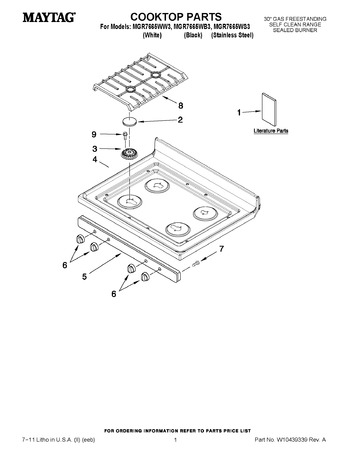 Diagram for MGR7665WB3