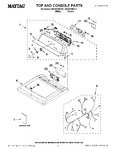 Diagram for 01 - Top And Console Parts