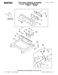 Diagram for 01 - Top And Console Parts