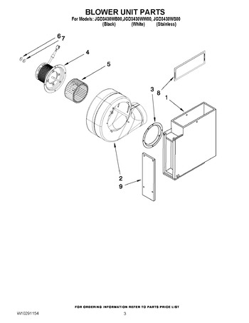 Diagram for JGD3430WW00