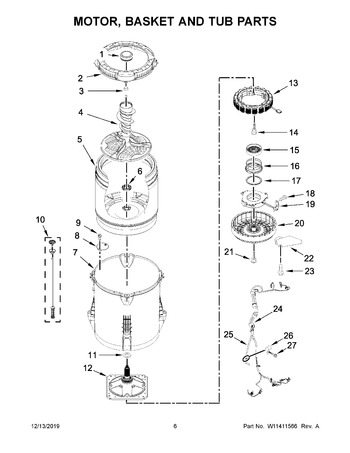 Diagram for MVWB765FW4