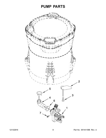 Diagram for MVWB765FW4