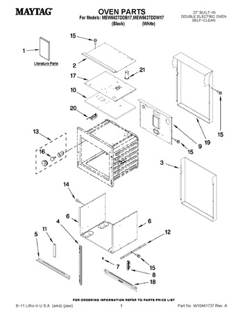 Diagram for MEW5627DDW17