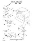 Diagram for 02 - Freezer Liner Parts