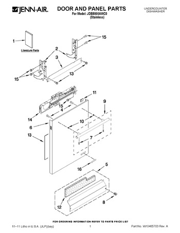 Diagram for JDB8000AWC0