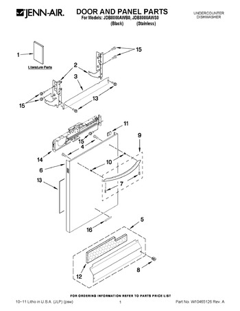 Diagram for JDB8000AWS0