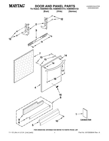 Diagram for MDB8959AWW4